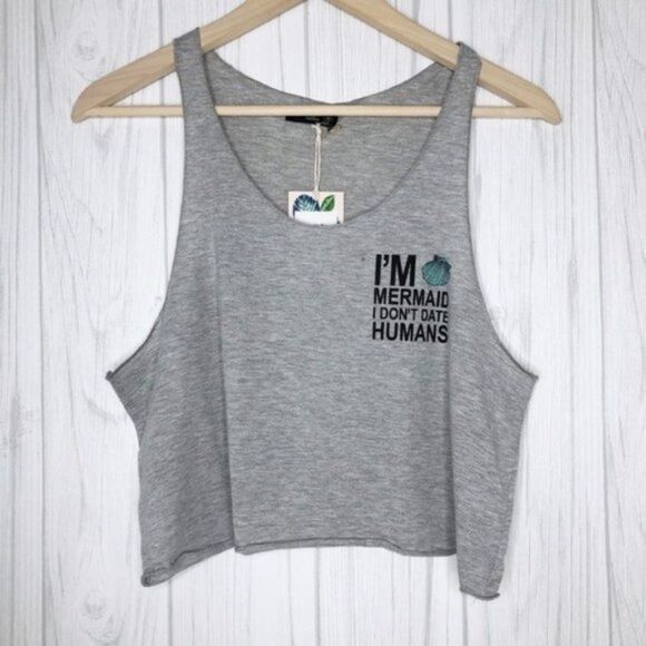 PineappleStyles Tops - I'm A Mermaid Crop Tank Top